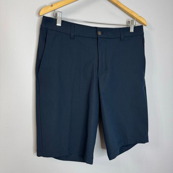 Lululemon Commission Short Relaxed Warpstreme 11" True Navy Stretch Men's 32 - Picture 3 of 8